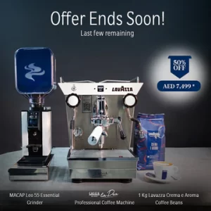 Bundle Offer | GAGGIA MILANO La Dea 1 Group with Macap Leo Essential Grinder + 1 Kg Coffee Beans